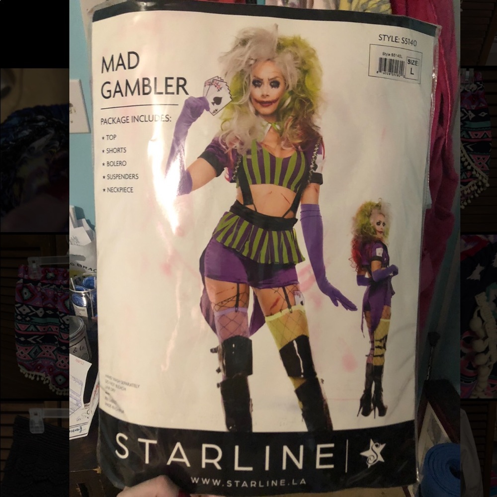 Sexy Starline Mad Gambler Joker Costume S5140
